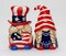 Ceramic Patriot Gnome Salt and Pepper Shakers, July 4th Decor, Independence Day Decor, Fairy Garden Decor, Patriotic Gift, Gnome Collector Gift